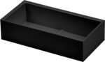 Desk Organizer Accessory Tray, Wide, Stacks for Desktop Storage, Black