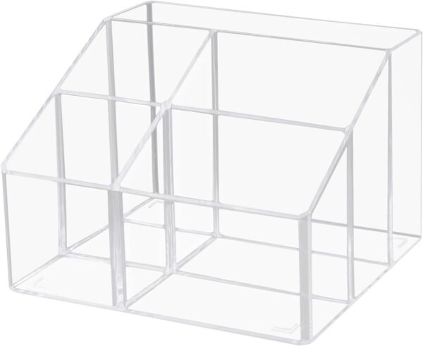 Clear Acrylic Pen and Pencil Display Stand, Desktop Organizer for Office, School, and Home Use